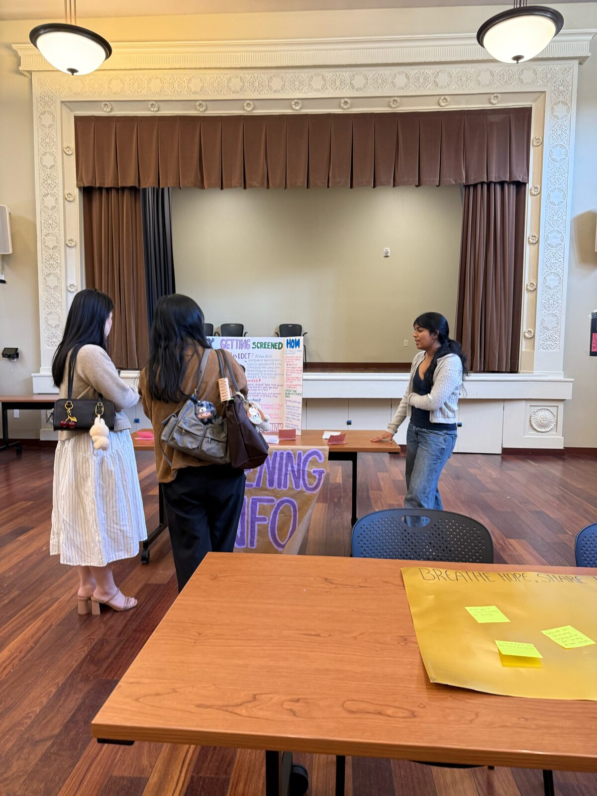 Milpitas Library attendees viewing posters